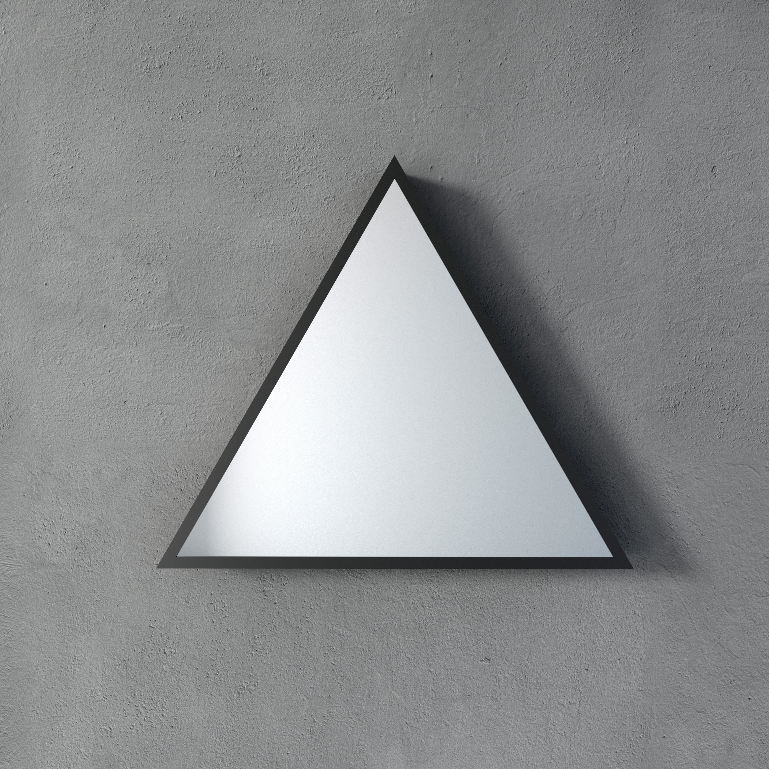 3D Triangle Mirror Light Ciel Home