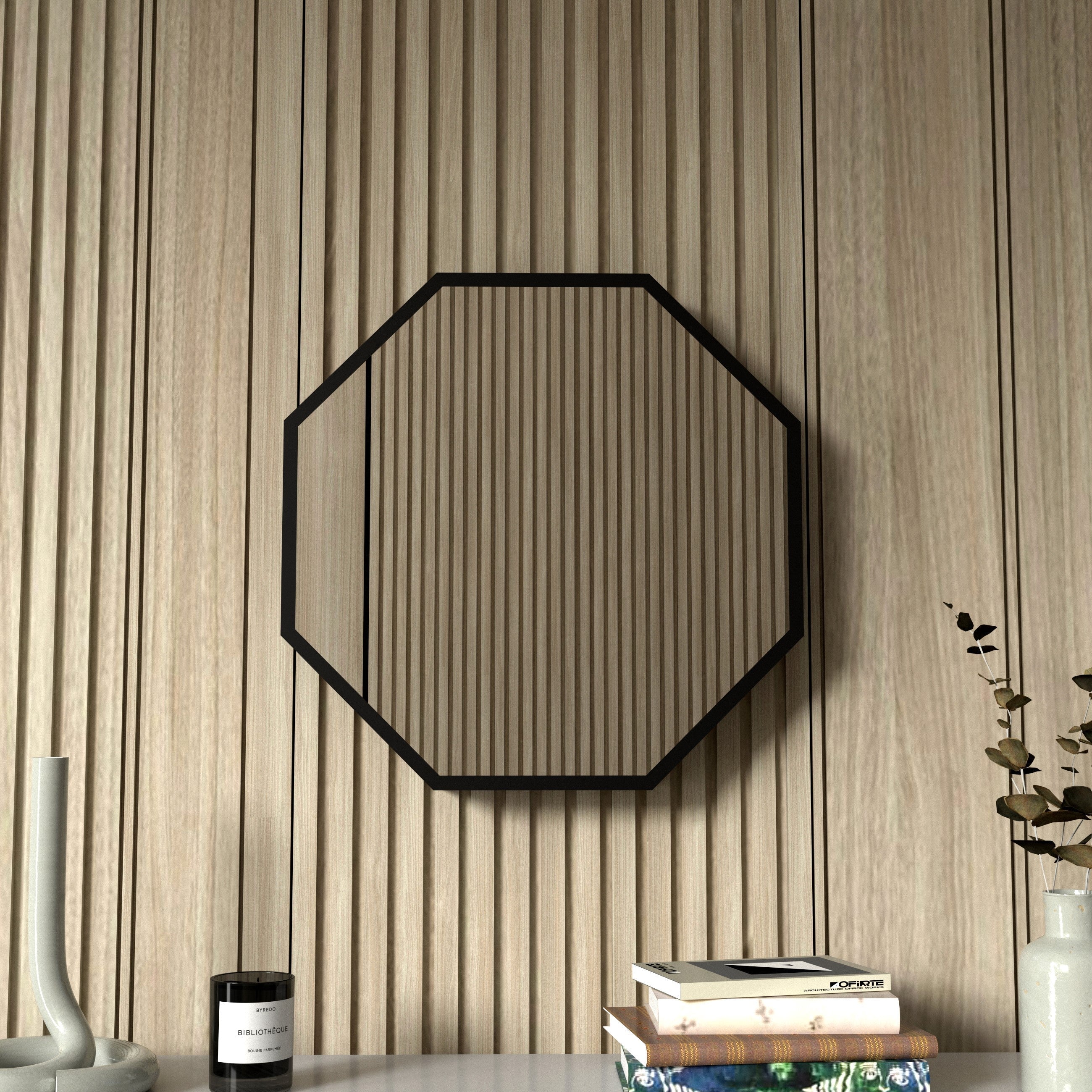3D Octagon Mirror Light Ciel Home