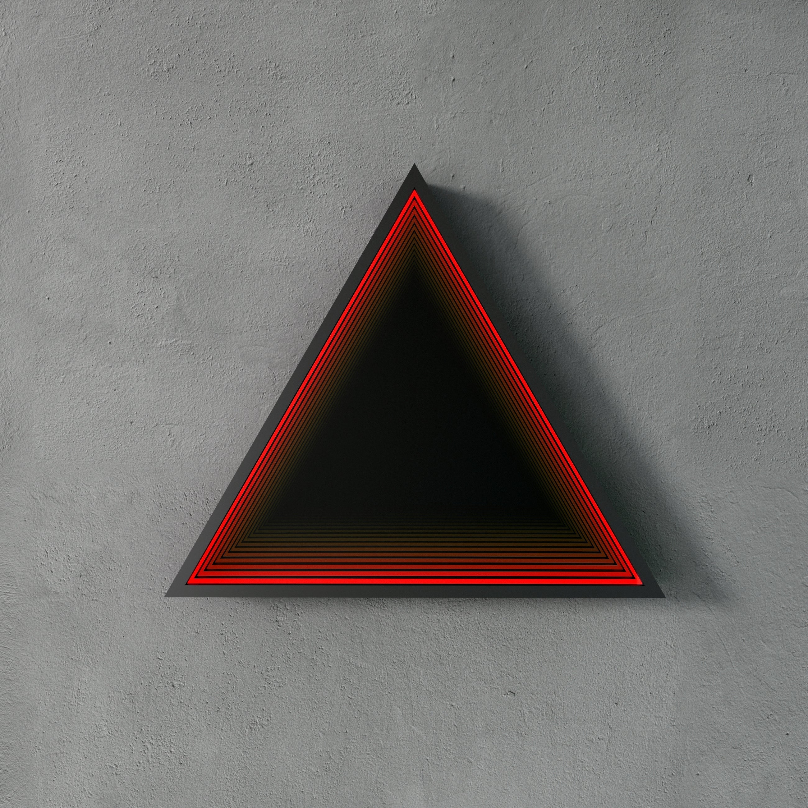 3D Triangle Mirror Light Ciel Home