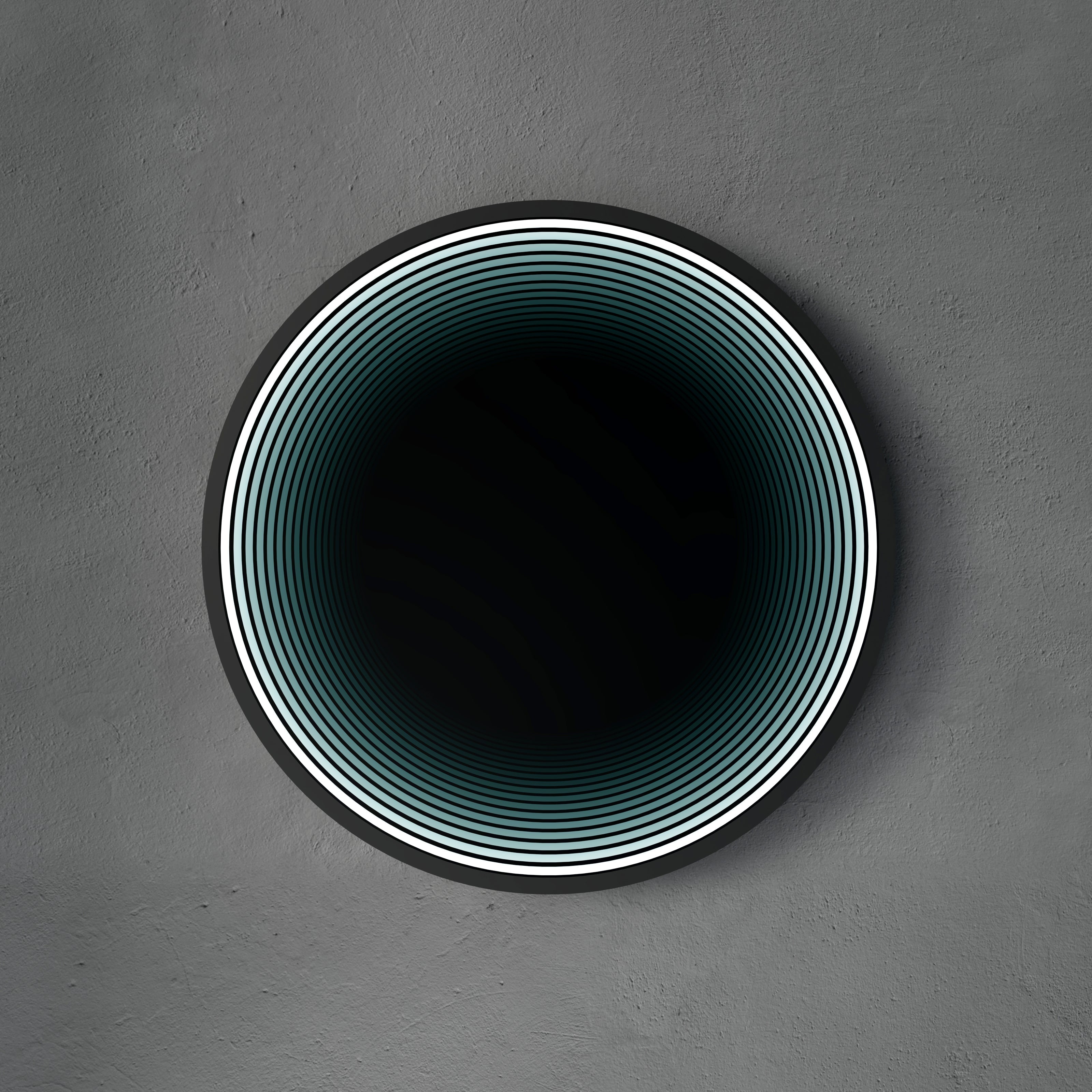 3D Circle Mirror Light Ciel Home