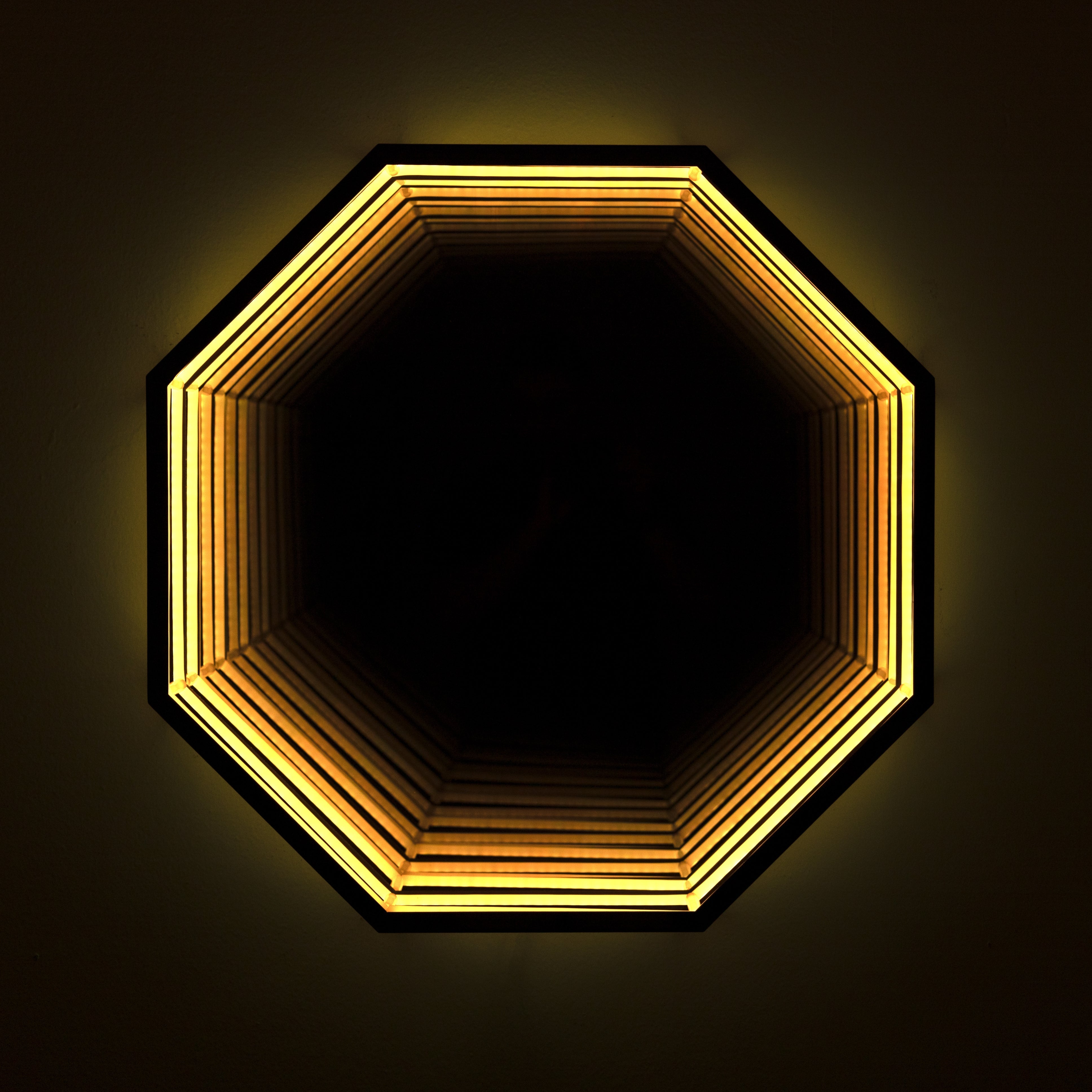 3D Octagon Mirror Light Ciel Home