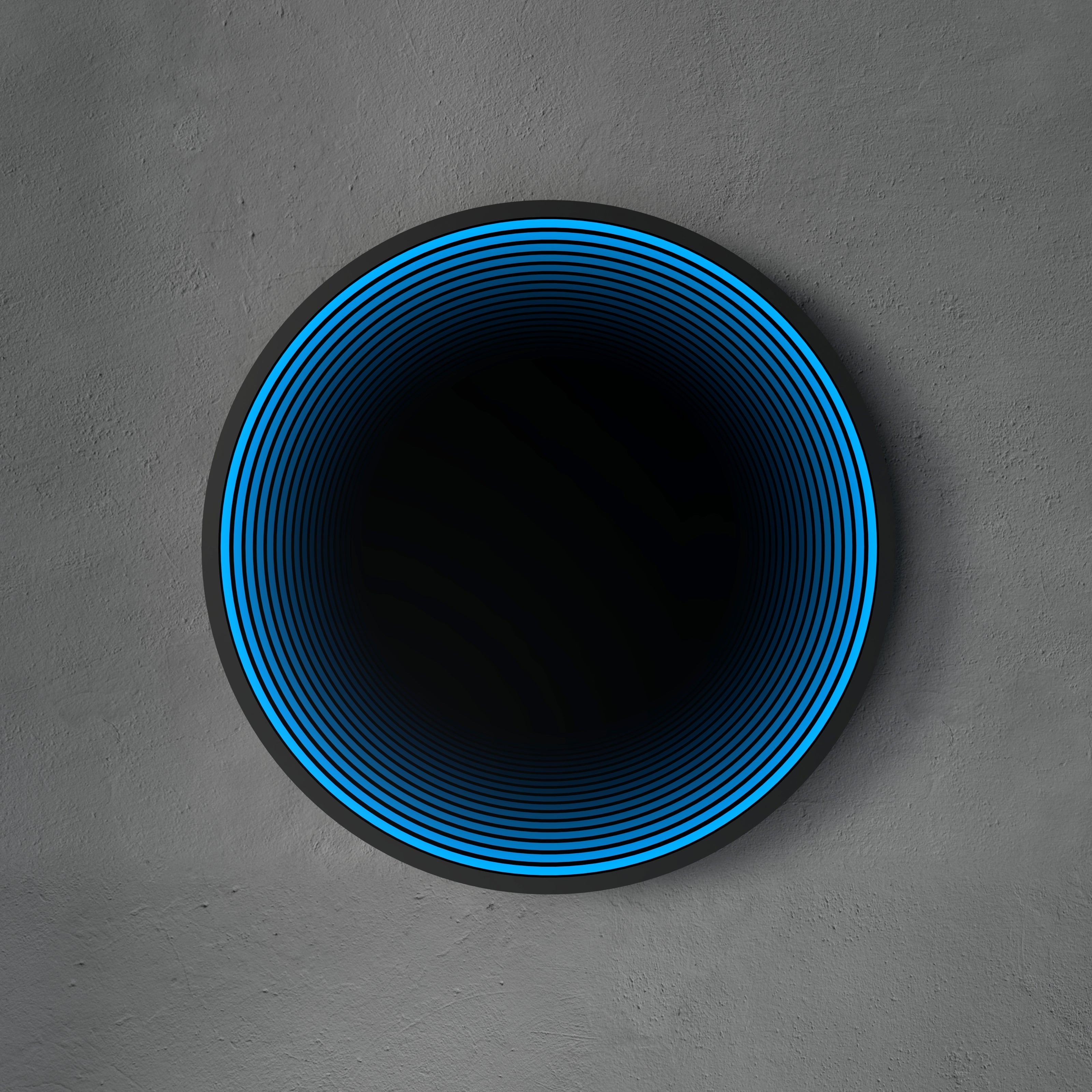 3D Circle Mirror Light Ciel Home