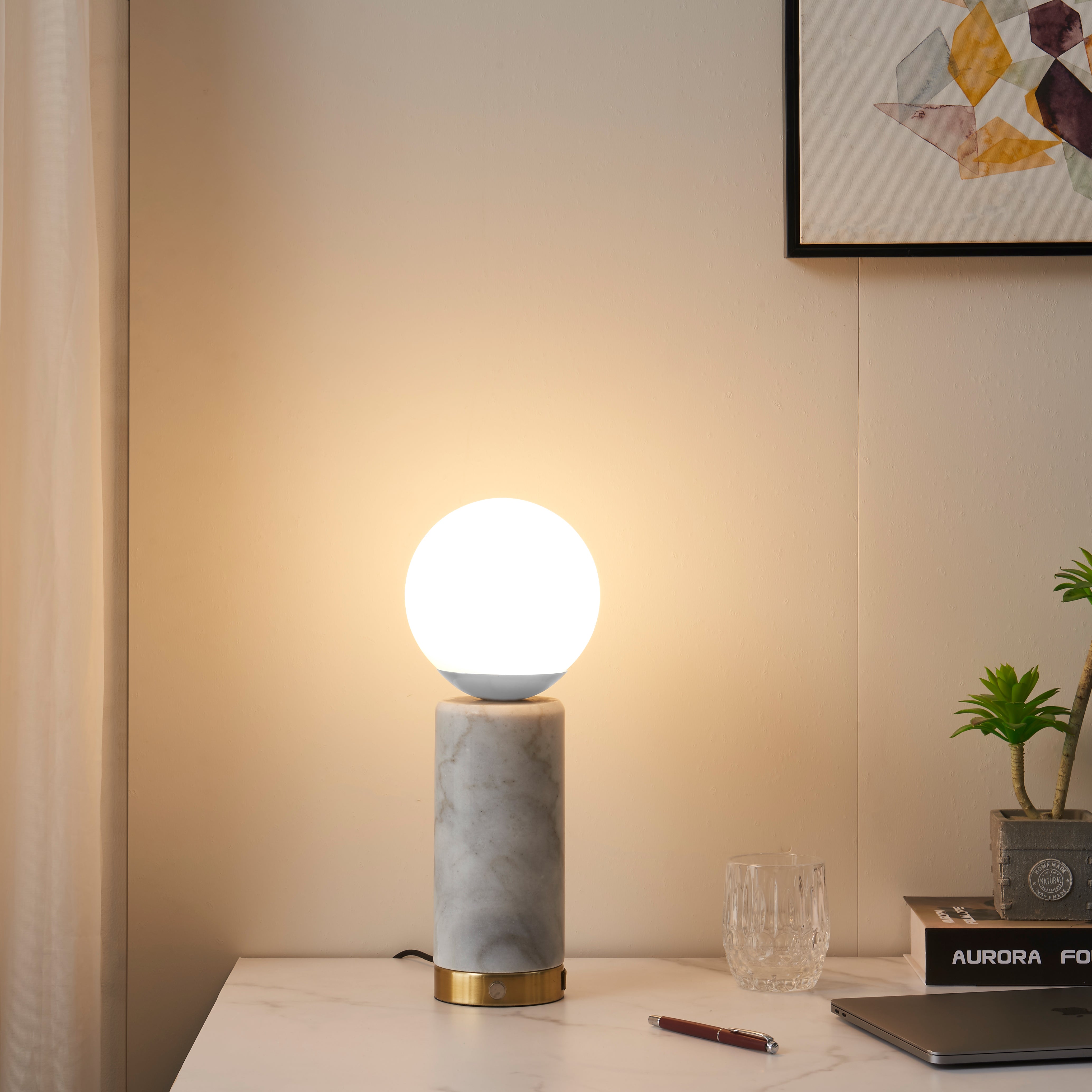 Marble Glow Table Lamp Ciel Home
