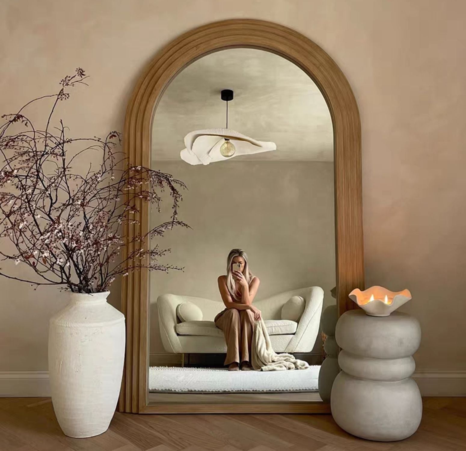 Arched Step Full-Length Mirror 200x100 cm Ciel Home