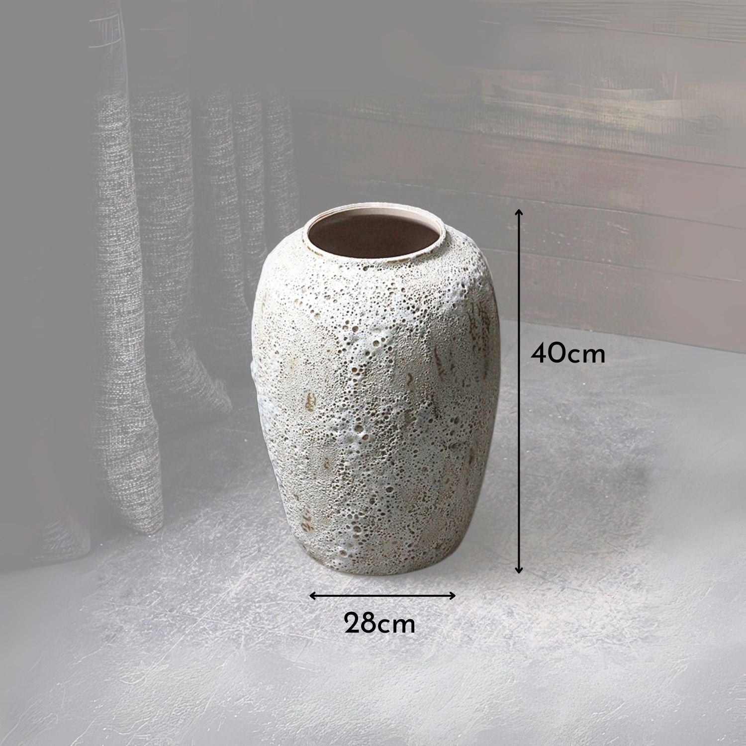 Rustic Ceramic Vase Planter - Large Ciel Home