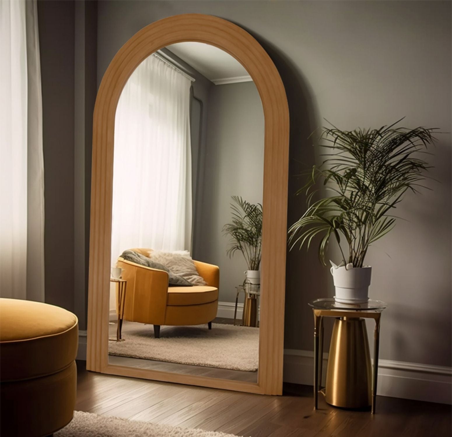 Arched Step Full-Length Mirror 200x100 cm Ciel Home