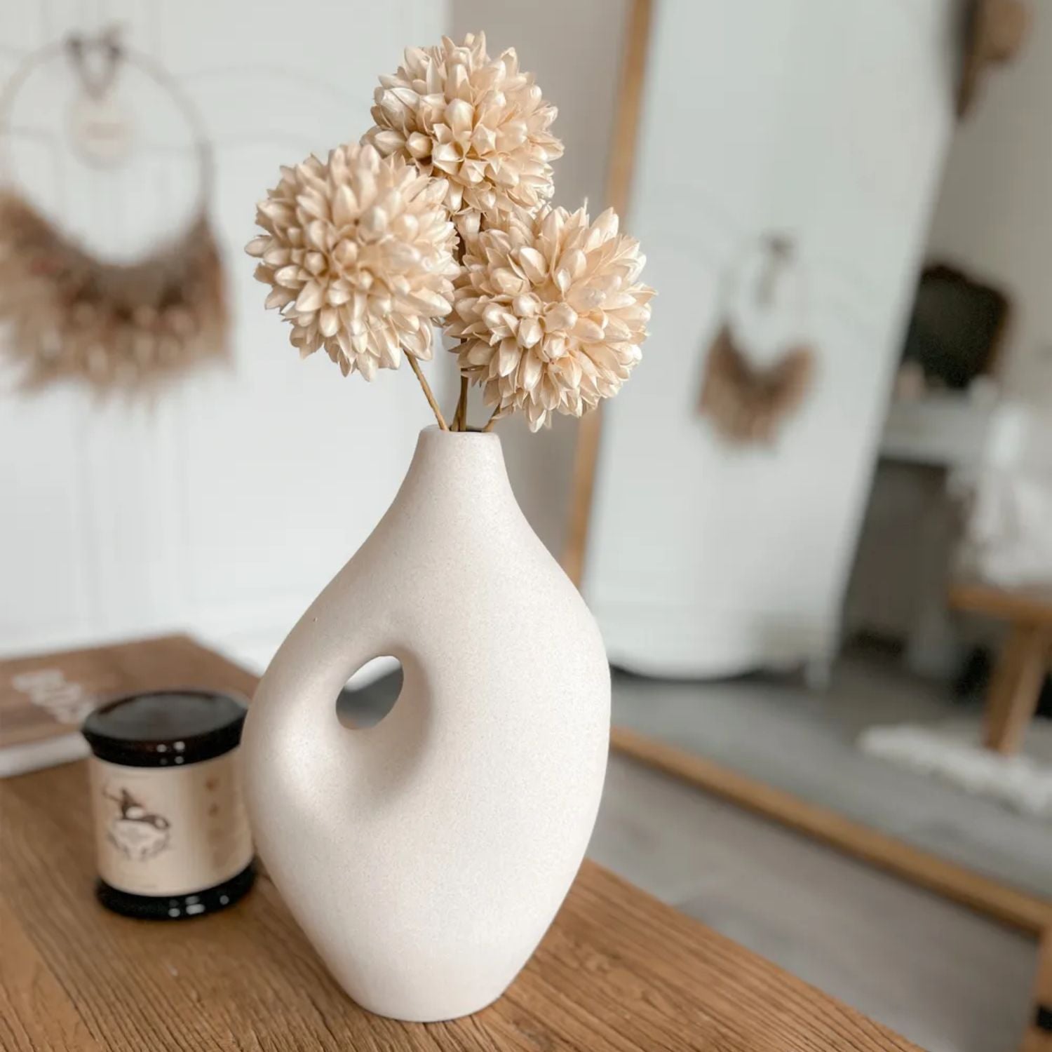 Ceramic Vase White Jar Ciel Home