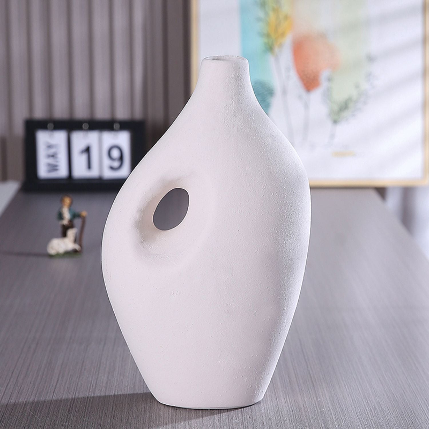 Ceramic Vase White Jar Ciel Home