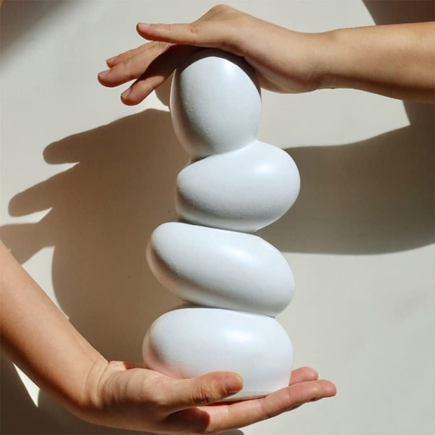 White Stones Ceramic Vase Ciel Home