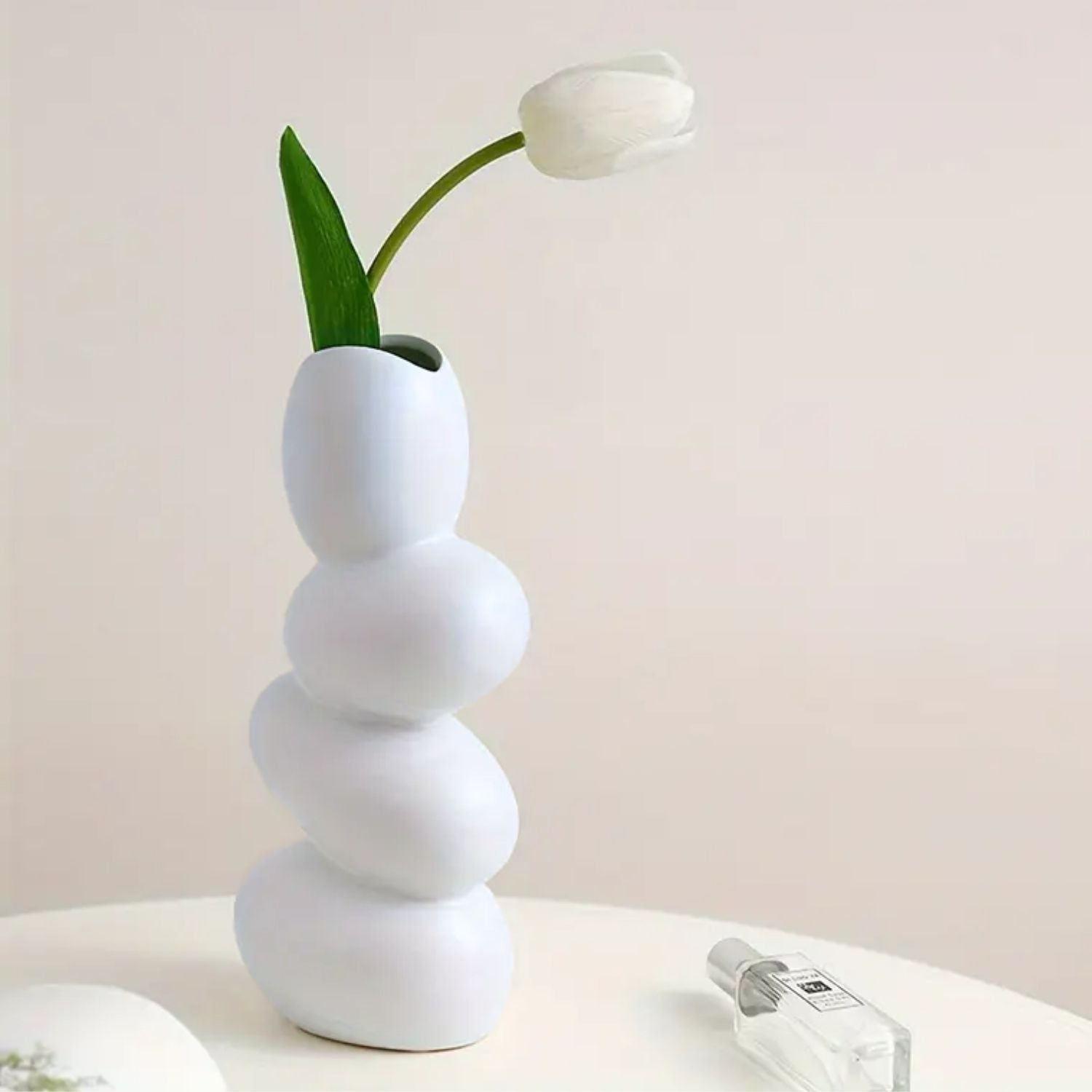 White Stones Ceramic Vase Ciel Home