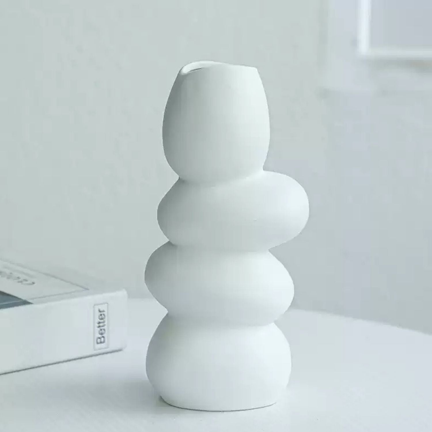 White Stones Ceramic Vase Ciel Home