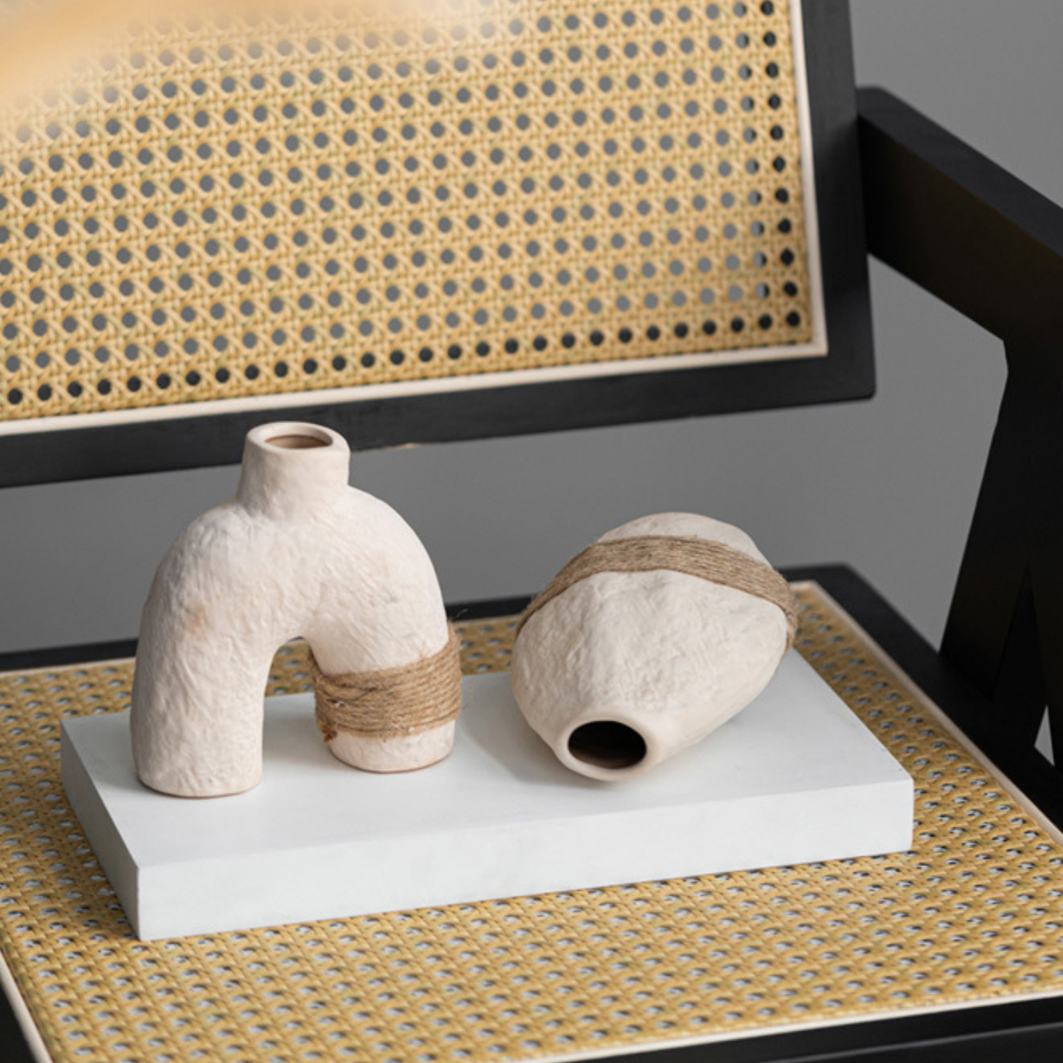 Set of 3 Eco Terra Ceramic Vases Ciel Home