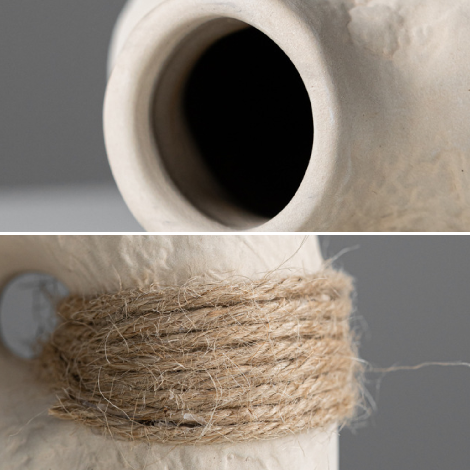 Set of 3 Eco Terra Ceramic Vases Ciel Home