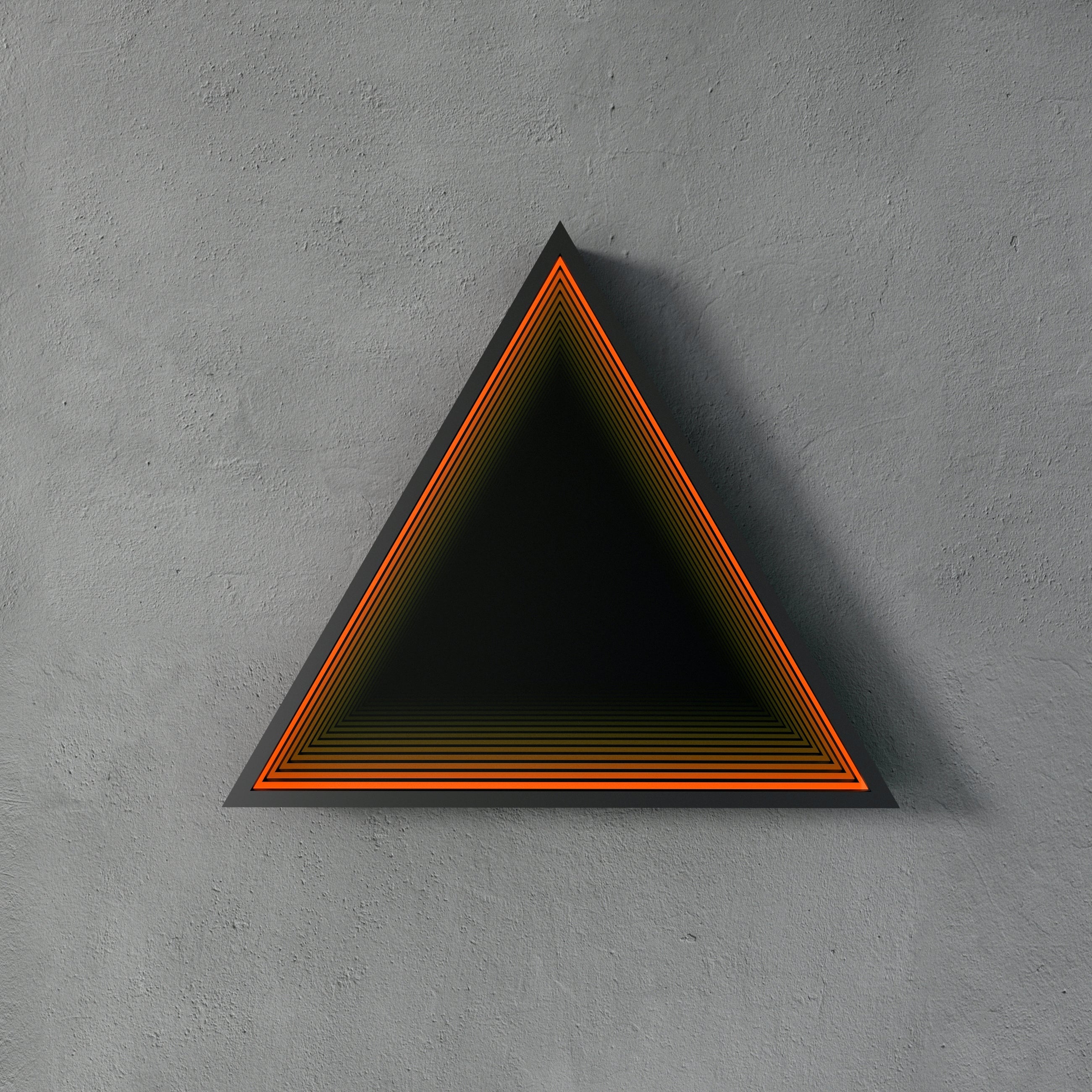 3D Triangle Mirror Light Ciel Home