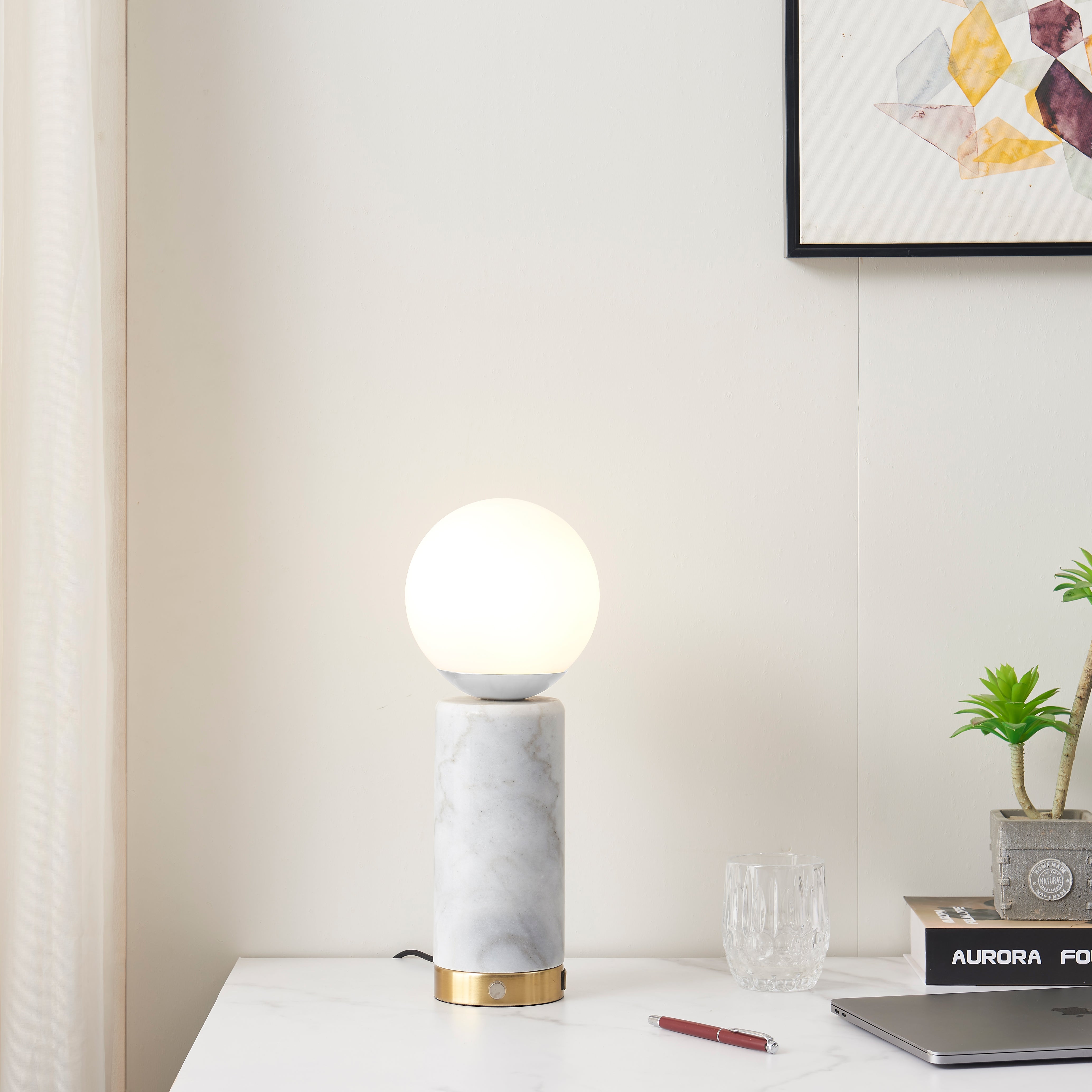 Marble Glow Table Lamp Ciel Home
