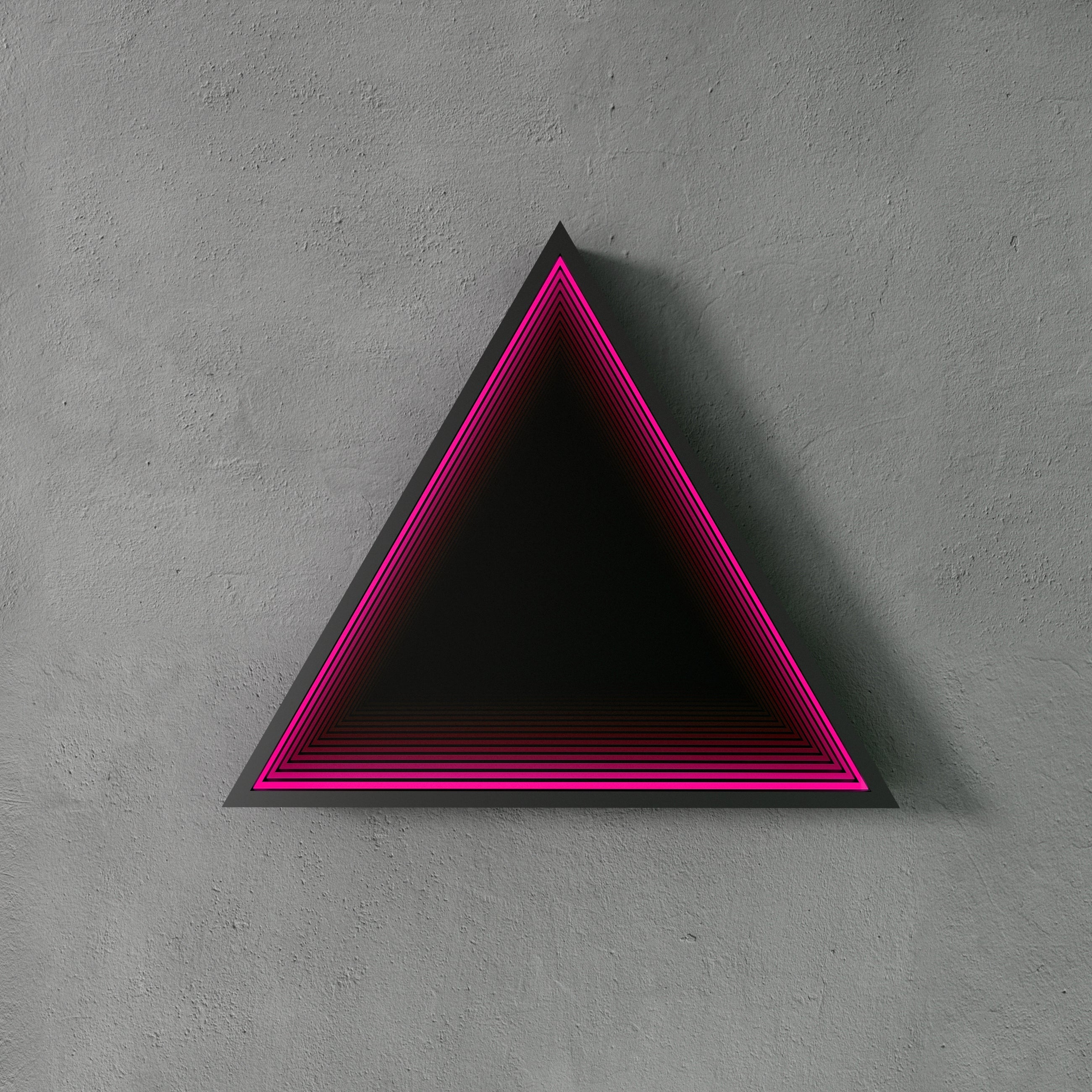3D Triangle Mirror Light Ciel Home