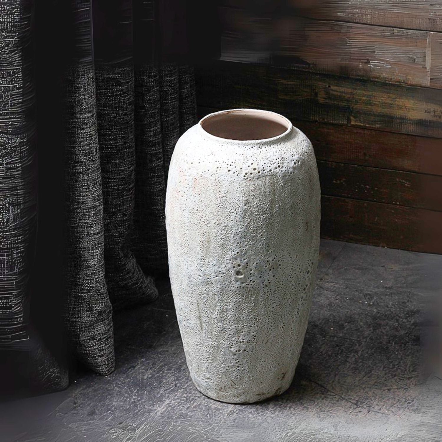 Rustic Ceramic Planter Vase - Large Decorative Piece Ciel Home