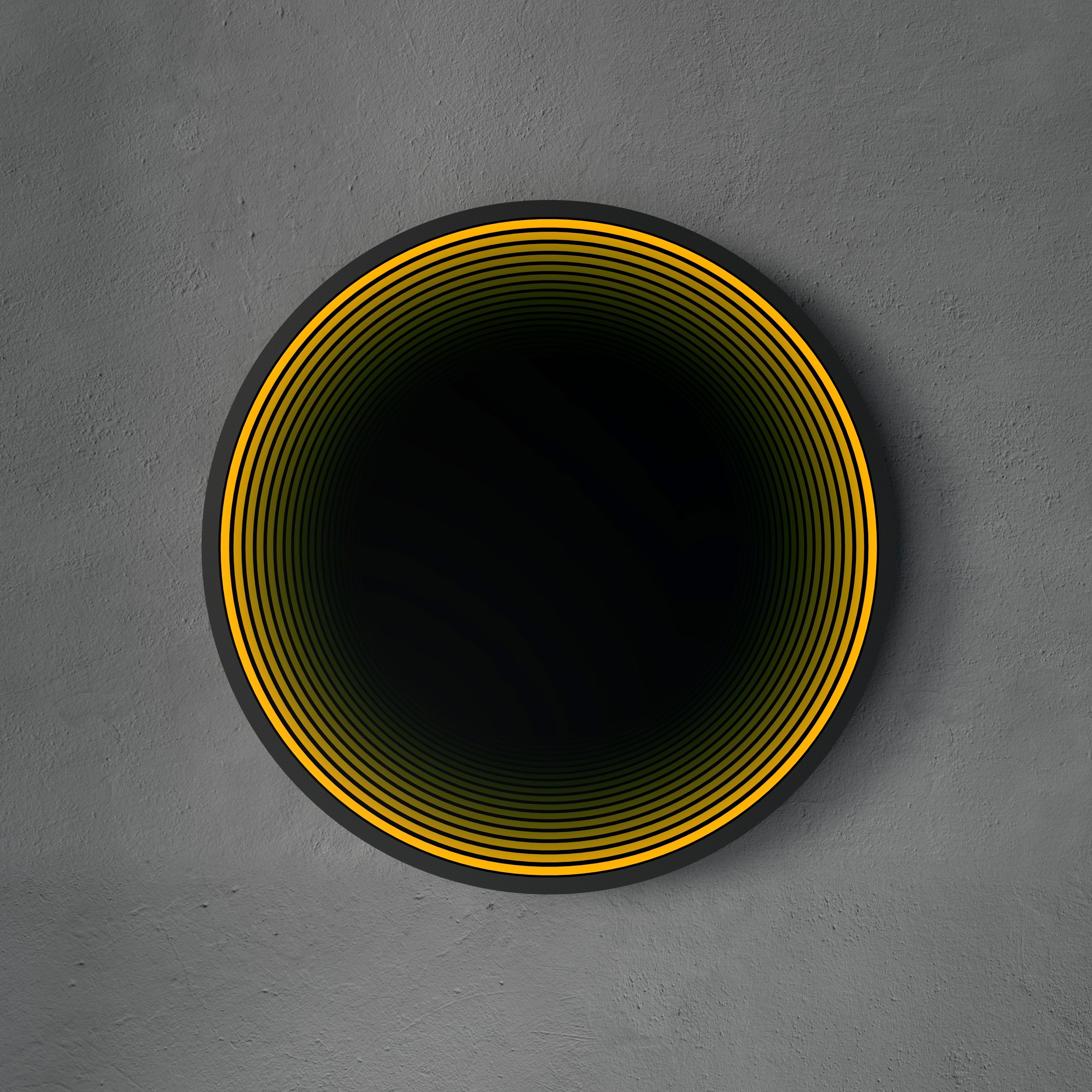 3D Circle Mirror Light Ciel Home