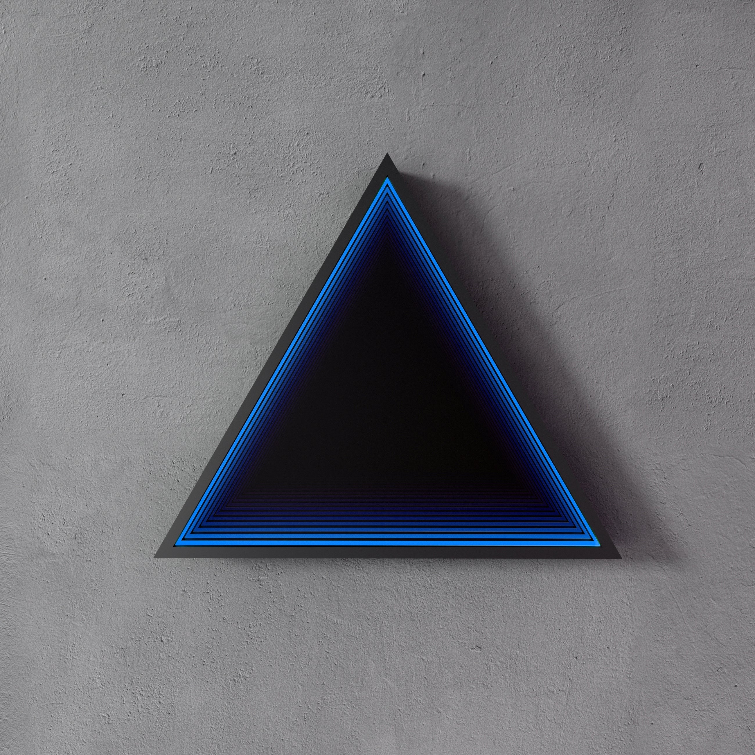 3D Triangle Mirror Light Ciel Home