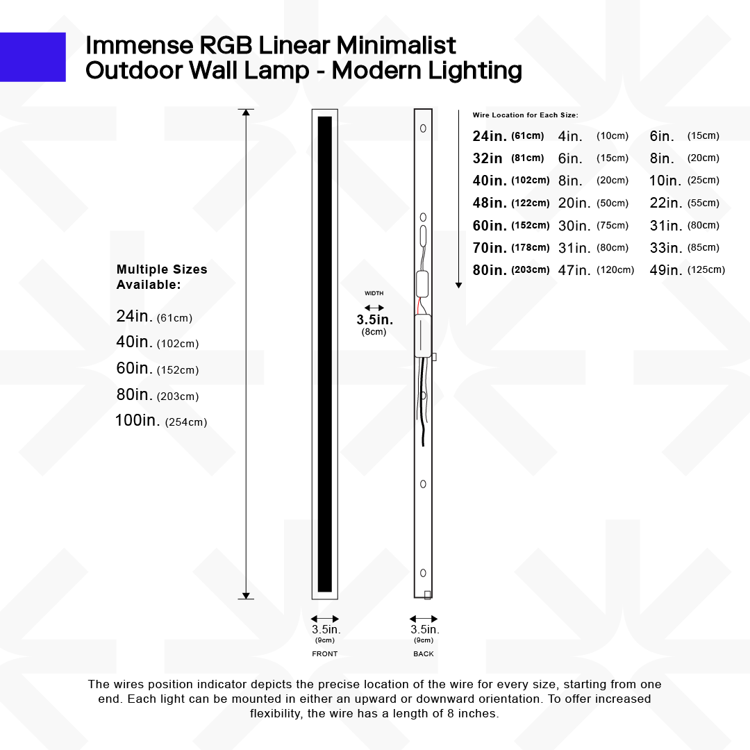 Immense RGB Wall Lamp Ciel Home