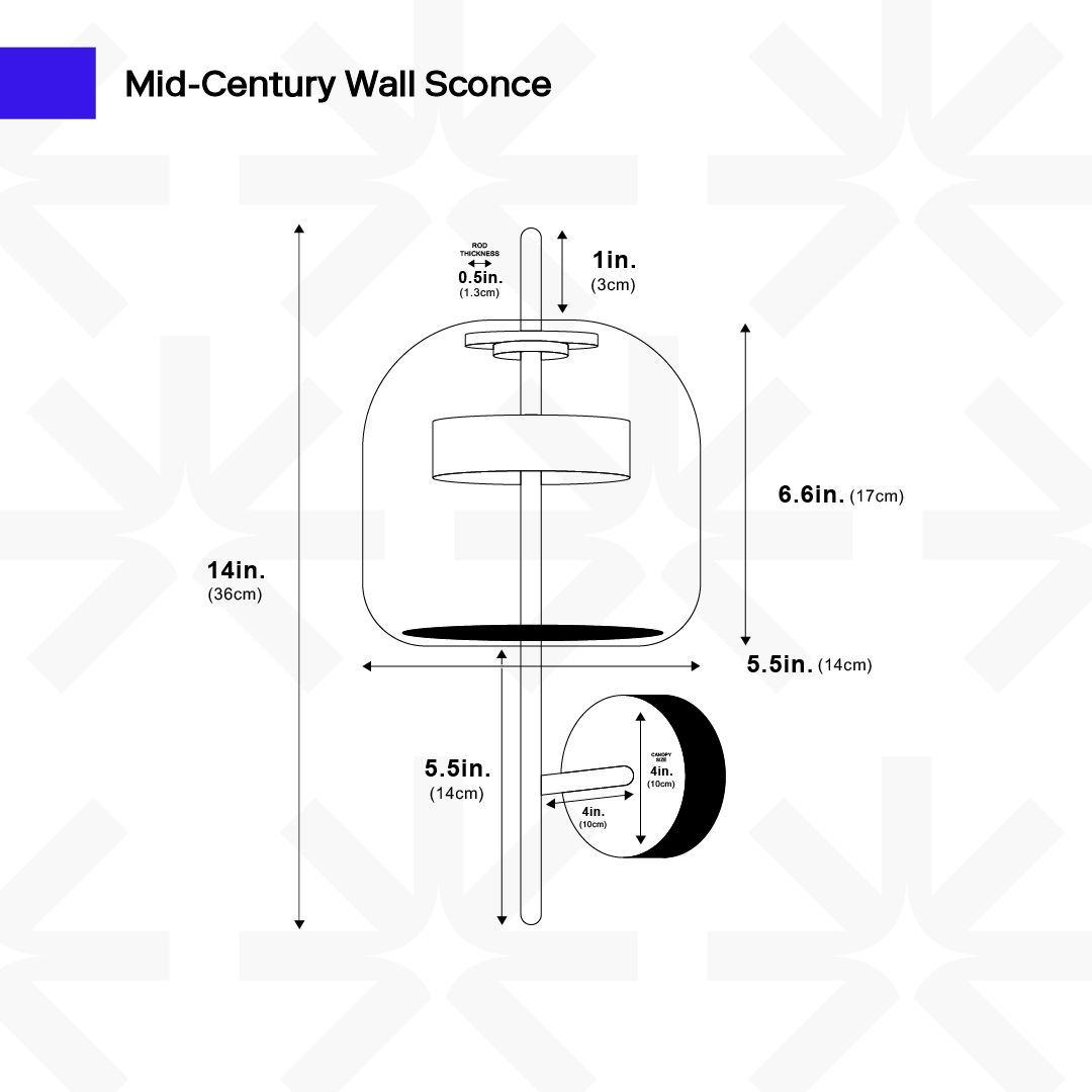 Mid-Century Wall Sconce Ciel Home