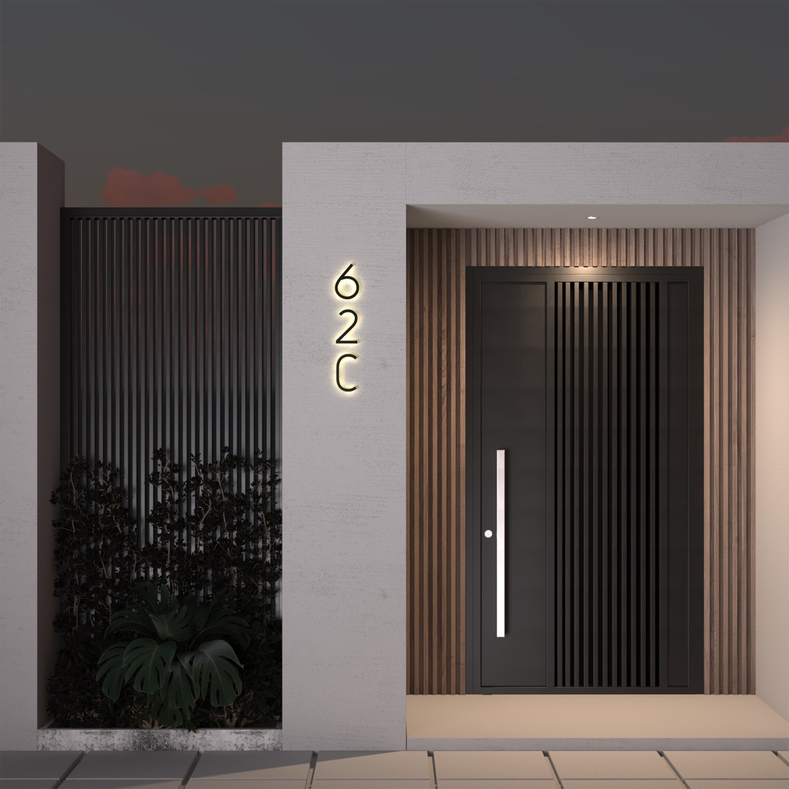 Metal 3D Outdoor Numbers Ciel Home