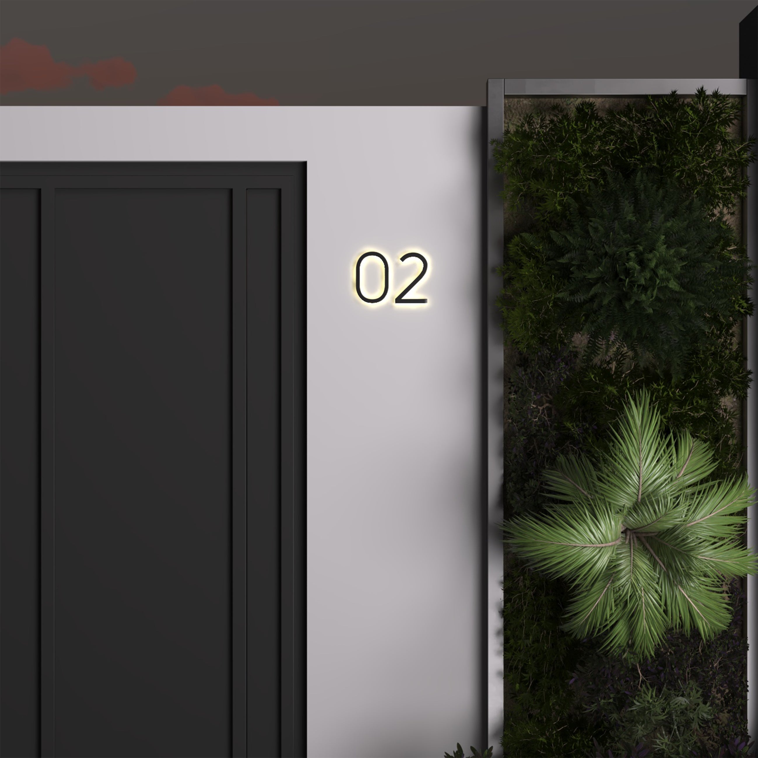 Metal 3D Outdoor Numbers Ciel Home